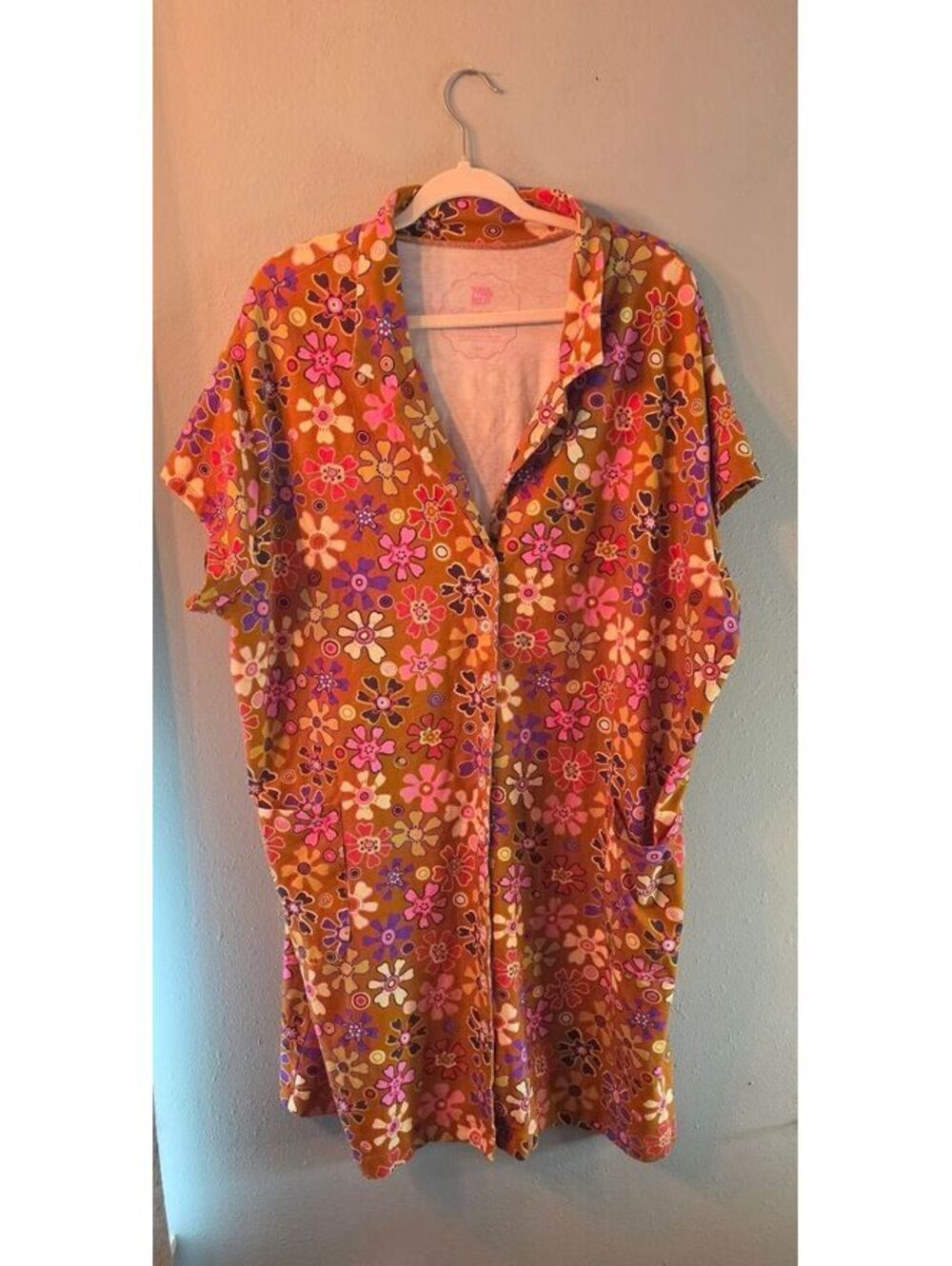 Tamara Malas x Berriez Yasmine Dress 18/20 Toffee Floral Retro Plus Size
